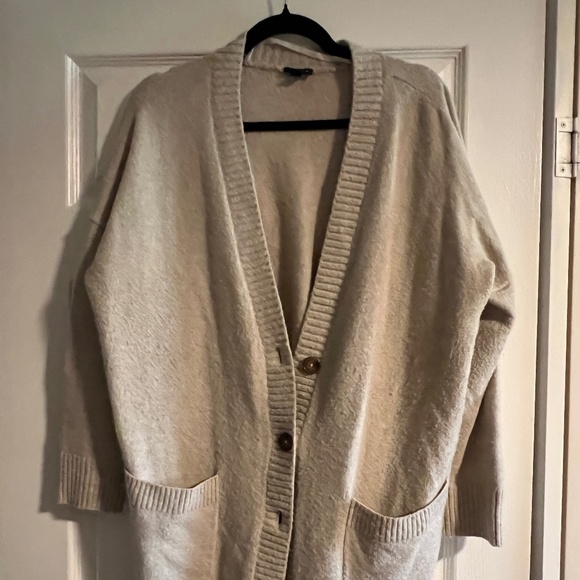Torrid Button Down Cardigan - Size 0 (Taupe) - Picture 1 of 2